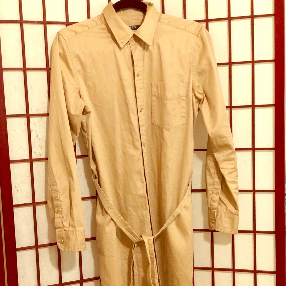 Ralph Lauren button down long sleeve dress